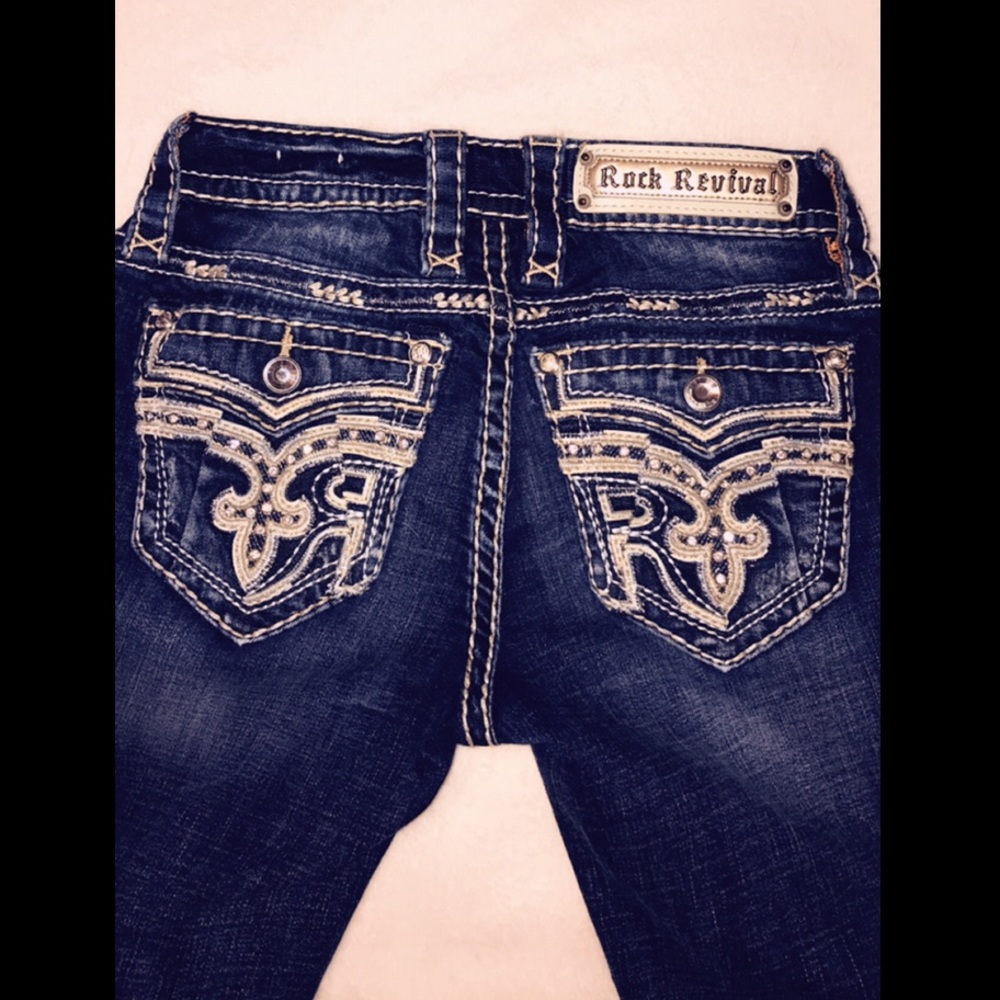 Rock Revival denim mid boot jeans- NWOT NEVER WORN